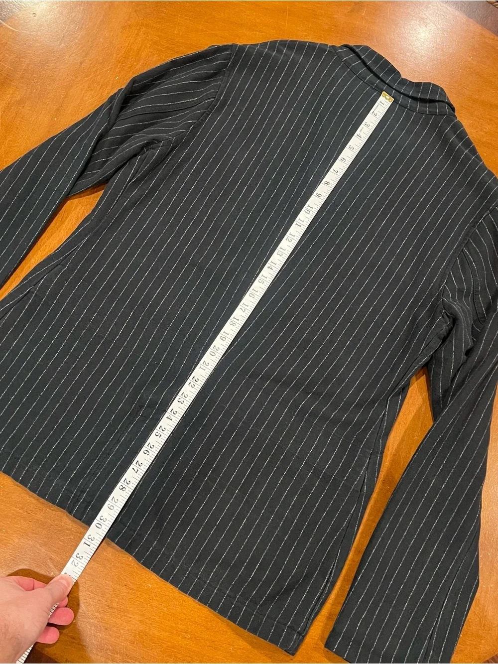 NWT Ralph Lauren Cotton Knit Striped 3-Button Unstructured Blazer Flatiron Large